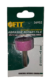 Шарошка абразивная цилиндрическая 25х13мм FIT 36952