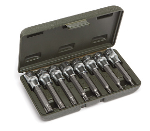 Набор головок со вставкой 1/2"Torx"(Т20-Т60) 8 предметов ДТ (624298)