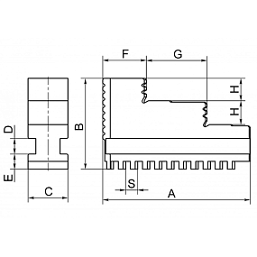 Кулачки прямые 3-250.244.004 шаг 10 SN-TOOLS