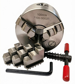 Патрон токарный 3х-кулачковый d100 №3-100.02.01 (7100-0002) SN-TOOLS