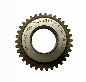 Долбяк зуборезный чашечный м1,5 30 град. Z34 кл A P18 TIN dо 51 2540-0033