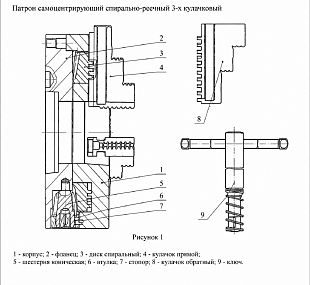 Патрон токарный 3х-кулачковый d200 №3-200.33.214В БелТАПАЗ